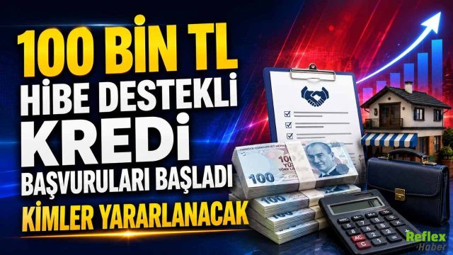 100 Bin TL Hibe Destekli Kredi Başvuruları Başladı: Kimler Yararlanacak?