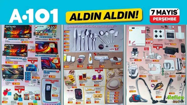 A101 7 Mayıs 2026 Aktüel Kataloğunda Televizyon Ve Anneler Günü Fırsatları