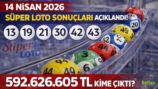 14 Nisan 2026 Süper Loto Sonuçları Açıklandı! İşte Kazandıran Numaralar: 592.626.605 TL Kime Çıktı?