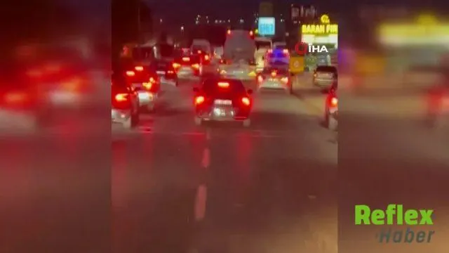 Diyarbakır'da sürücüler itfaiye aracına fermuar sistemiyle yol açtı