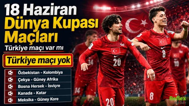 18 Haziran Dünya Kupası Maçları Neler? Türkiye maçı var mı?