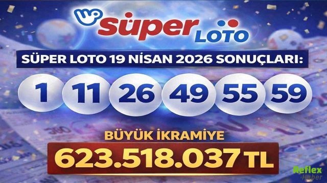 19 Nisan 2026 Süper Loto Çekiliş Sonuçları Açıklandı: İşte Kazandıran Numaralar