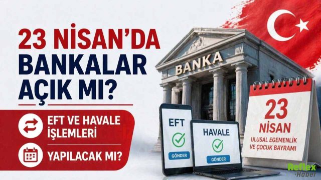 23 Nisan'da Bankalar Açık Mı? EFT Ve Havale İşlemleri Yapılacak Mı?