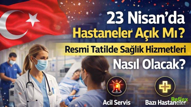 23 Nisan’da Hastaneler Açık Mı? Resmi Tatilde Sağlık Hizmetleri Nasıl Olacak
