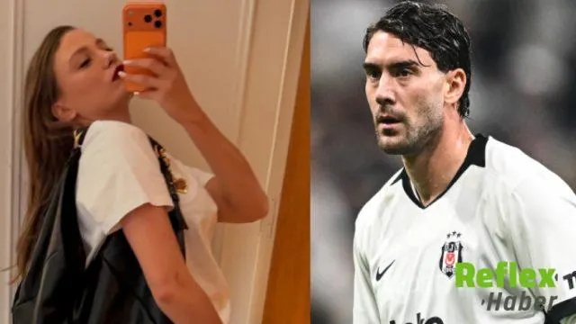 Dusan Vlahovic, Serenay Sarıkaya'nın fotoğrafını beğendi