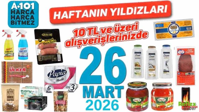 26 Mart’ta A101 Büyük İndirim Başlıyor: En Çok Alınacak Ürünler Belli Oldu