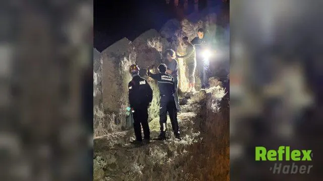 Alanya Kalesi'nde Mahsur Kalan 3 Rus Turist Kurtarıldı