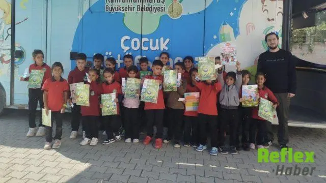 Kahramanmaraş'ta Mobil Kütüphane Üç İ̇lçede Çocuklarla Buluştu