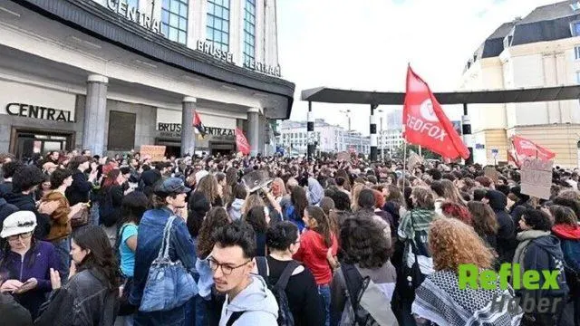 Belçika’da Öğrenci Eylemlerinde 16 Gözaltı