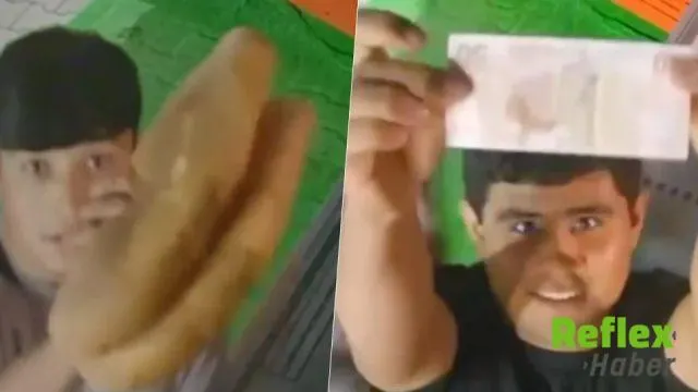 Düzce Gölyaka’da gençlerin ekmek alırken sergilediği davranış kamerada