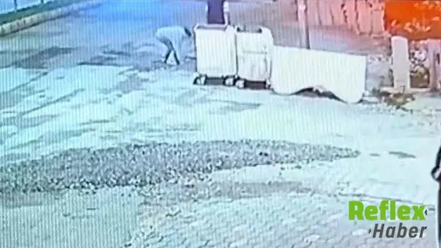 Adıyaman’da Yemek Yiyen Kediye Taşlı Saldırı Kamerada