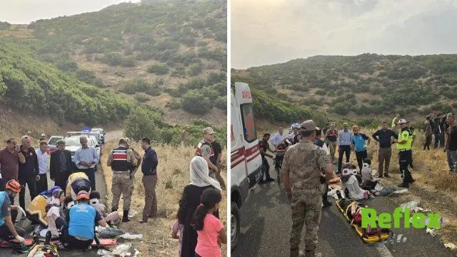 Bingöl’de yolcu minibüsü şarampole devrildi: 10 yaralı