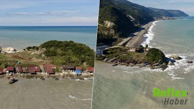 Türkeli Kıyılarında Sağanak Sonrası Renk Değişimi