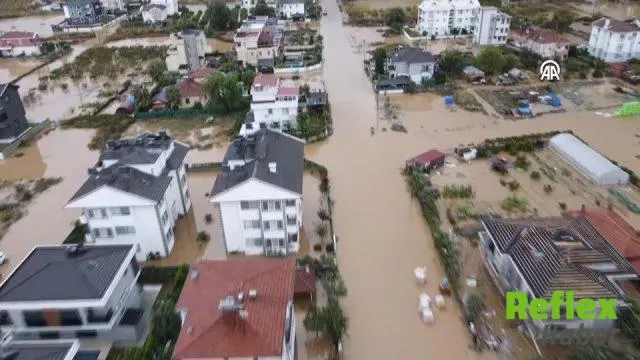 Muğla'da Taşkın Sonrası Hasar Havadan Görüntülendi
