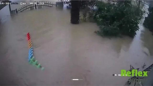 Beykoz'da Sel Suları Bahçeyi Dakikalar İ̇çinde Kapladı