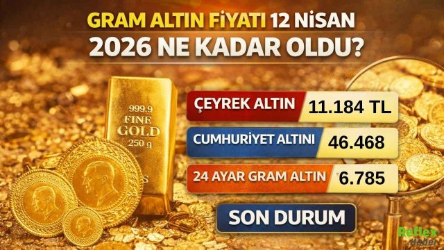 Gram Altın Fiyatı 12 Nisan 2026 Ne Kadar Oldu? Çeyrek, Cumhuriyet Ve 24 Ayar Altında Son Durum