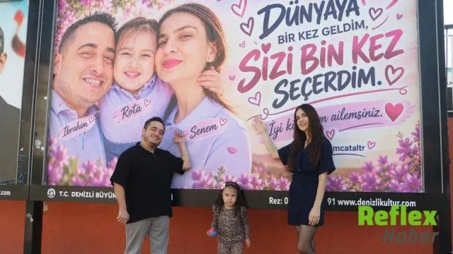 İ̇brahim Çatal’dan Ailesine Billboardlarda Duygusal Sürpriz