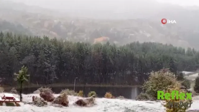 Ankara’nın Yüksek Kesimleri Mevsimin İ̇lk Karıyla Beyaza Büründü