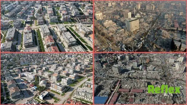 Kahramanmaraş’ta Azerbaycan Mahallesi’nin Dört Yıllık Değişimi Havadan Görüntülendi