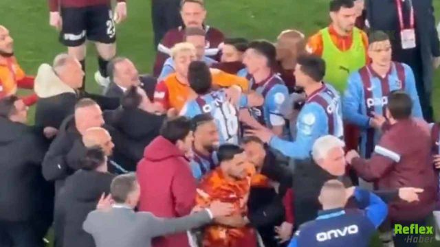 Trabzonspor Galatasaray Derbi Sonu Kavga Görüntüleri Yayımlandı! İşte O Görüntüler