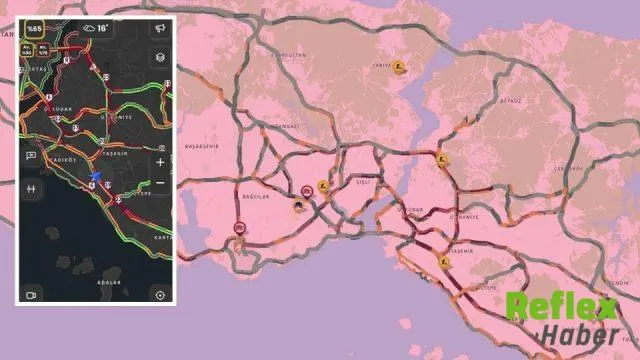 İstanbul’da yağış trafiği vurdu: Anadolu Yakası’nda yoğunluk yüzde 78’e çıktı