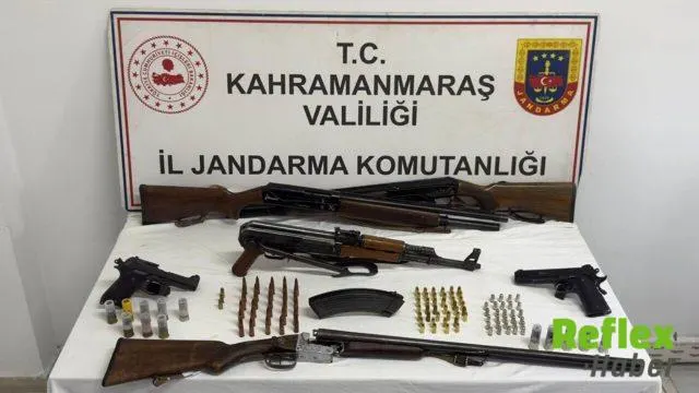 Kahramanmaraş’ta silah operasyonu: 4 gözaltı, 1 tutuklama