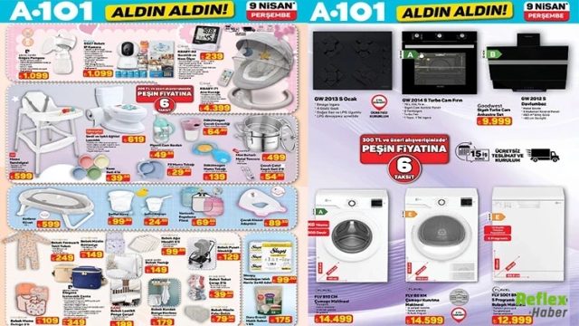 9 Nisan A101 Ürün Kataloğu - Neler İndirimde?