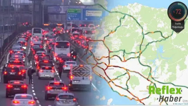 İ̇stanbul’da Maç Öncesi Trafik Alarmı: Yoğunluk Yüzde 72’ye Ulaştı