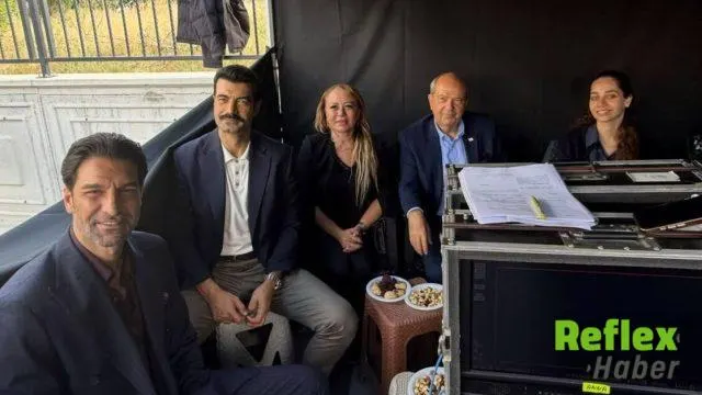 Ersin Tatar’dan ‘Sevdan Bir Ateş’ dizisinin setine sürpriz ziyaret