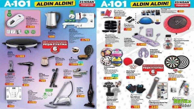 A101 23 Nisan 2026 Aktüel Ürünler Kataloğu Raflarda
