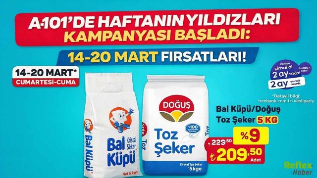 A101 Haftanın Yıldızları Kampanyası Başladı: 14-20 Mart Arasında İndirim Fırsatları