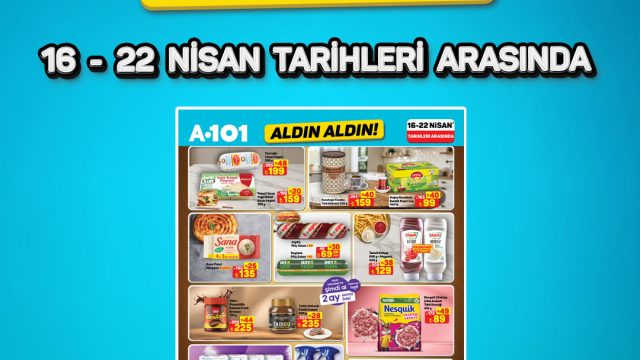 A101'de 16-22 Nisan Haftası 'Aldın Aldın' Fırsatları Başlıyor