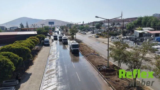 Afşin’in Ana Arterinde Kapsamlı Temizlik Çalışması