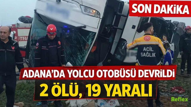 Yolcu Otobüsü Devrildi 2 Kişi Hayatını Kaybetti 19 Yaralı