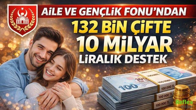 Aile Ve Gençlik Fonu’ndan 132 Bin Çifte 10 Milyar Liralık Destek