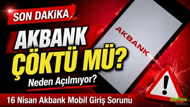 Akbank Çöktü Mü, Neden Açılmıyor? 16 Nisan Akbank Mobil Giriş Sorunu