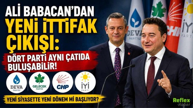 Ali Babacan'dan Yeni İttifak Çıkışı: Dört Parti Aynı Çatıda Buluşabilir!