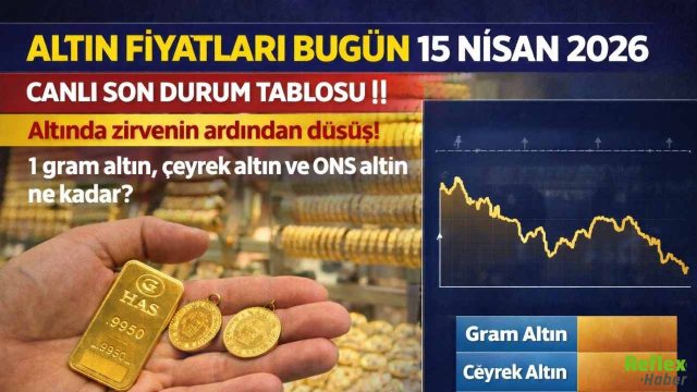 Altın Fiyatları 15 Nisan 2026: Gram Altın, Çeyrek Altın Ve Ons Altın Bugün Ne Kadar?