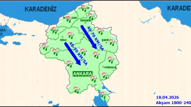 Ankara'da Kuvvetli Yağış ve Fırtına Bekleniyor: Dikkatli Olun!
