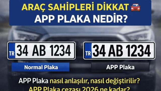 Araç Sahipleri Dikkat: APP Plaka Nedir, Nasıl Anlaşılır Ve 2026 Cezası Ne Kadar?
