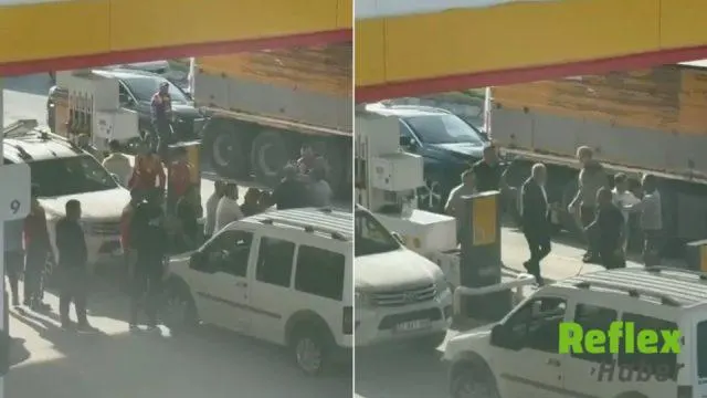 Arnavutköy’de Akaryakıt İ̇stasyonunda Müşteri-Çalışan Kavgası