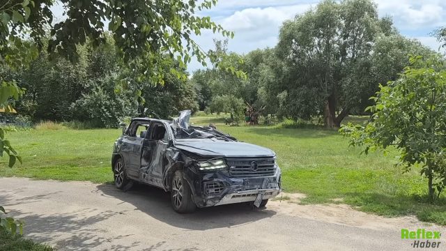 Balistik Füze Saldırısında Ağır Hasar Alan Volkswagen Touareg’in Motoru İlk Denemede Çalıştı