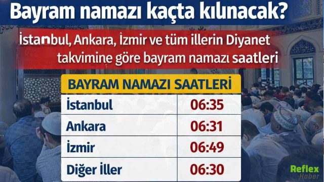 Bayram Namazı Kaçta Kılınacak? İstanbul, Ankara, İzmir Ve Tüm İllerin 2026 Bayram Namazı Saatleri