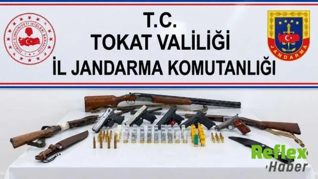 Tokat’ta yasa dışı silah ticaretine operasyon: 11 şüpheli gözaltında