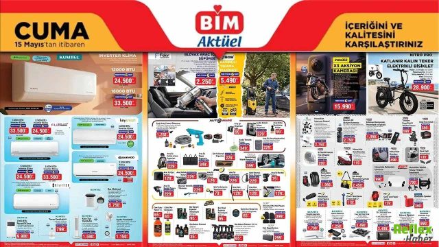 BİM 15 Mayıs 2026 Aktüel Ürünler Kataloğu Yayınlandı