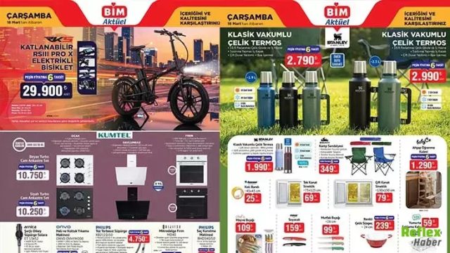 BİM 18 Mart Aktüel Ürünler Kataloğu: Termos, Araba ve Daha Fazlası