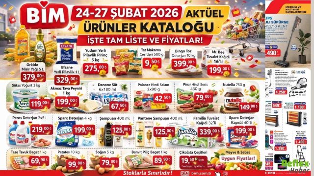 BİM 24-27 Şubat 2026 Aktüel Ürünler Kataloğu Yayınlandı İşte Tam Liste Ve Fiyatlar