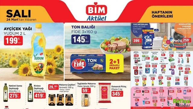 BİM 24 Mart 2026 Aktüel Kataloğu Yayınlandı Bu Hafta Hangi Ürünler İndirimde