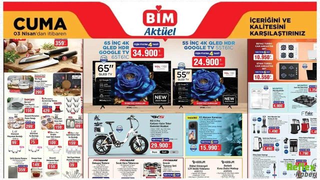 BİM 3 Nisan 2026 Aktüel Kataloğu Raflara Damga Vurdu Dev Fırsatlar Ve Dikkat Çeken Ürünler Açıklandı