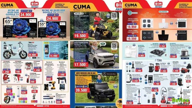 BİM Aktüel Ürünler Kataloğu 31 Mart–3 Nisan 2026: Elektrikli Bisiklet Ve TCL Google TV Raflarda
